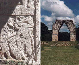 Das groe Tor auf der Sacbe nach Uxmal